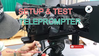 How to setup the Telikou Teleprompter TF19  Setup amp Test [upl. by Horner286]