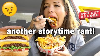 MUKBANG InNOut amp Storytime doubledouble animal style fries [upl. by Atekihs]