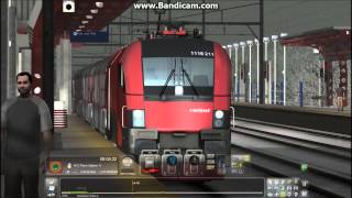 TS2014 HD HRQ OBB Railjet Siemens ES64U2 Class 1116 Taurus With 14 Car IC Train on Snowey NEC [upl. by Animsay]