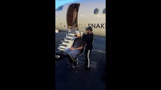 DJ Snake at his private jet  making his look Osm  uNiqueLoOks [upl. by Nolra]