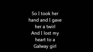 Steve Earle  The Galway Girl LYRICS VIDEO [upl. by Ycrad]