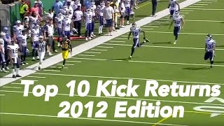 CFL Top 10 Kick Return Touchdowns of 2012 [upl. by Elatnahs676]