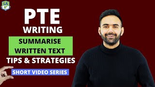 PTE Summarize Written Text 9090  PTE Writing Tips Tricks and Templates [upl. by Tan]