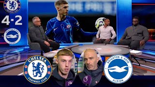 MOTD Chelsea vs Brighton 42 Cole Palmer Scored Four Goals In The First Half💯 Cole Palmer Reaction [upl. by Loren]