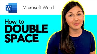 Microsoft Word How to Double Space [upl. by Nerej]