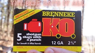 The 12 Gauge Brenneke Knock Out Slug [upl. by Inoliel]