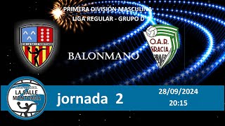 J2 CH LA SALLE MONTCADA A  OAR GRACIA SABADELL temporada 20242025 [upl. by Brad]