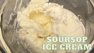 Easy Homemade Soursop Graviola Ice cream No Ice Cream Machine [upl. by Oos]