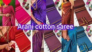 🌹 premium quality 🌹Arani checked cotton saree ☎️ Whatsapp 7812846206 [upl. by Hewie]