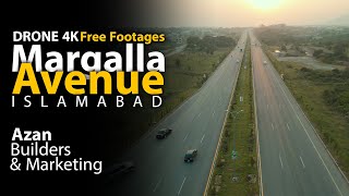 The Margalla Avenue or Margalla Expressway Islamabad 4K Drone Footages  Drone Video [upl. by Wahl]