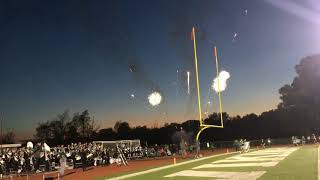 Valparaiso High School Football fireworks [upl. by Ollehcram493]