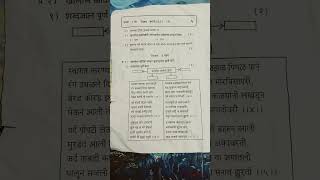 9th  2nd unit test Marathi question paper 2024 [upl. by Summer618]