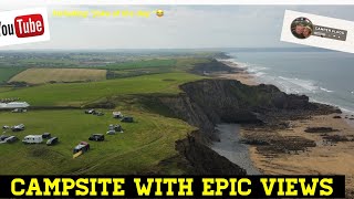 AMAZING VIEWS FROM SITE offgrid vanlifer camper devon [upl. by Risay]