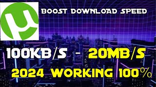 How to increase utorrent download speed working method 2024 [upl. by Shirberg]