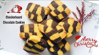 HOW TO MAKE CHECKERBOARD CHOCOLATE COOKIES RECIPE QUICK AND EASYBUSINESS IDEA [upl. by Neltiac]