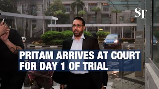 Pritam Singh arrives at court for day 1 of trial [upl. by Akino]