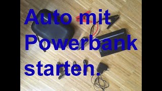 Auto mit einer Powerbank starten  so geht Starthilfe modern [upl. by Westphal]