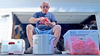 Traditional Homemade Tomato Sauce made by Pasquale Sciarappa [upl. by Roosevelt678]