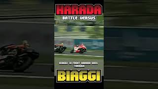 Harada Battle Versus Biaggi 💥🏁🇲🇨 shorts Harada Biaggi sentul racing motogp classic [upl. by Wenda]