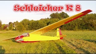 K 8 SegelflugPlatzrundeSegelfliegen [upl. by Arocahs]