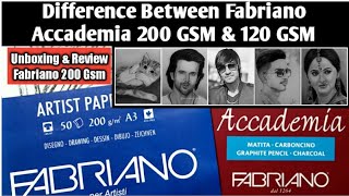 Unboxing amp Review Of Fabriano Accademia 200Gsm Paper [upl. by Mercorr500]