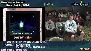 Luigis Mansion  SPEED RUN 01423 Glitched GCN by lukehhhh AGDQ 2014 [upl. by Ixel945]