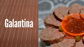 Como hacer la GALANTINA de Tres Carnes  Receta fácil [upl. by Ettenrahc]