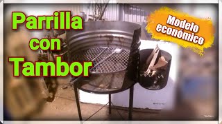 DIY Parrilla con TAMBOR modelo ECONOMICO grill with oil drum locosxelasado [upl. by Yendys]