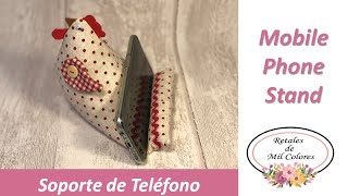 Soporte para teléfono móvil celular o Tablet con forma de Gallina Moldes Gratis 072 🐓📲 [upl. by Niuq]