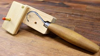 How To Make A Wooden Swivel Spoon  Hook Knife Sheath  Lee Stoffer [upl. by Raouf625]