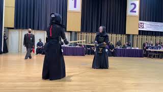 Kohsuke Nitta ETO vs Hidekiyo Harada TOR Nidan and Sandan  JCCC Senior Kendo Tournament 2022 [upl. by Charron286]