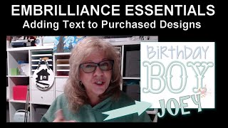 Mastering Embrilliance Essentials How To Add Text To Your Designs Like A Pro [upl. by Ha]