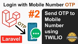 Send OTP to Mobile Number using Twilio in Laravel  Laravel login with Mobile OTP 2 [upl. by Kelwunn]