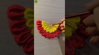 Diya Rangoli Designs for Diwali rangolidesigns diwalirangoli navratri shorts [upl. by Assilim400]