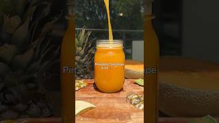 Pineapple Cantaloupe Juice 🍍🫚🧡 growyourown pineapple cantaloupe juicingforhealth ytshorts [upl. by Carilyn]