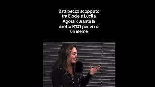 battibecco tra Elodie e la conduttrice di R101 [upl. by Nosned]