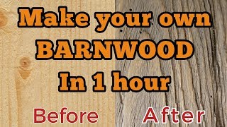 How to make your own barnwood [upl. by Waller]