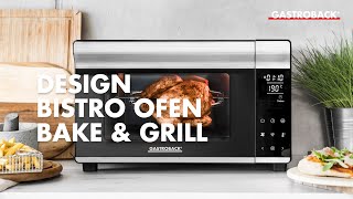 Gastroback Design Bistro Ofen Bake Grill mit Drehspiess 42814 [upl. by Assenay]