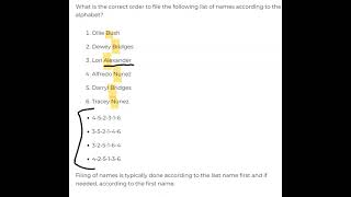 Clerical Skills Sample Question 1 [upl. by Coster]