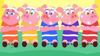 Five Little Piggies  Nursery Rhymes For Children  Cartoon Videos For Babies by Kids Tv [upl. by Eemak]