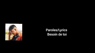 Moha k  Besoin de toi Paroles [upl. by Doralynn]