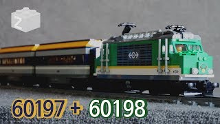 LEGO 60198 Locomotive  60197 Passenger car [upl. by Palgrave621]