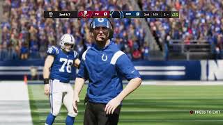 Madden NFL 22 Bucs franchise week 12 Bucs vs Colts [upl. by Macur]