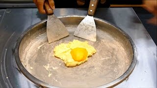 How to make Mango Ice Cream with Nitrogen in Thailand Street Food [upl. by Niu]