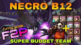 NECRO B12  NB12 SUPER BUDGET SAFE TEAM SUMMOERS WAR  SW [upl. by Doownelg]