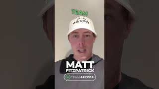 Welcome to Team Arccos Matt Fitzpatrick [upl. by Ingunna]