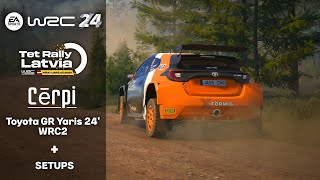 EA WRC 24 WR ● Toyota GR Yaris 24 WRC2  Setups  TET Rally Latvia 🇱🇻 [upl. by Rodriguez]