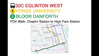 TTC POV Walk Chaplin Station to High Park Station via St George Station 4K 60FPS [upl. by Yessac631]