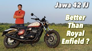 2024 Jawa 42 FJ Review  Better Than Classic 350 [upl. by Enidlareg]