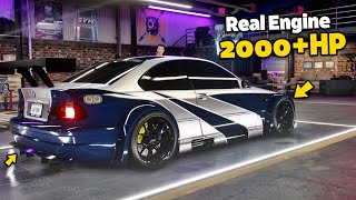 Need for Speed Heat  2000HP BMW M3 E46 GTR LEGENDS EDITION Customization  Real Engine amp Sound [upl. by Dlorag336]